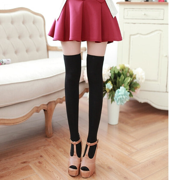 3 Pairs Sexy Thigh High Stocking Women Over knee Socks Female Hosiery Stockings