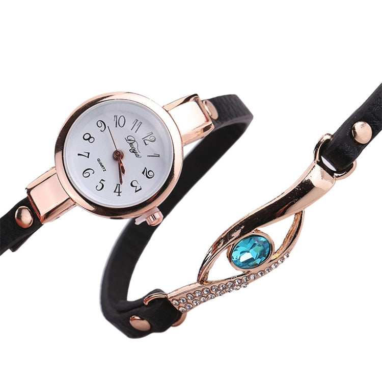 3 PCS Eye Shape Gemstone Bracelet Watch for Women