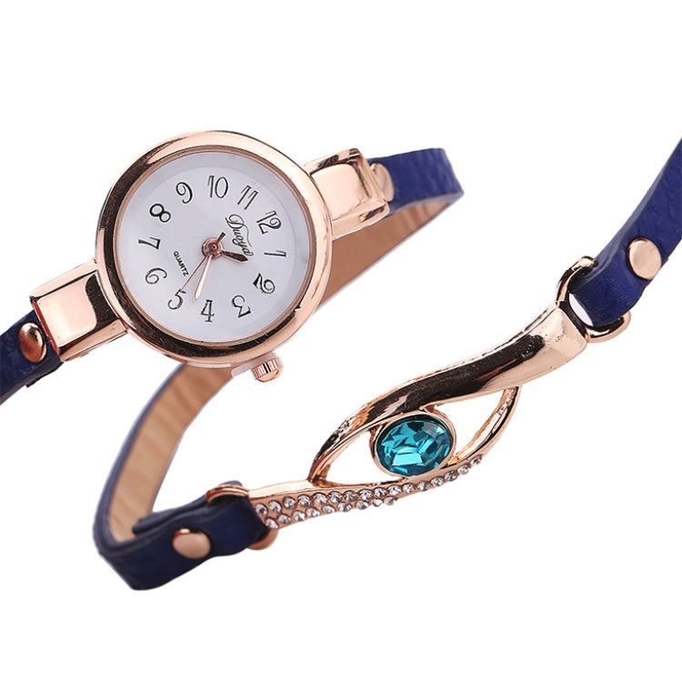3 PCS Eye Shape Gemstone Bracelet Watch for Women