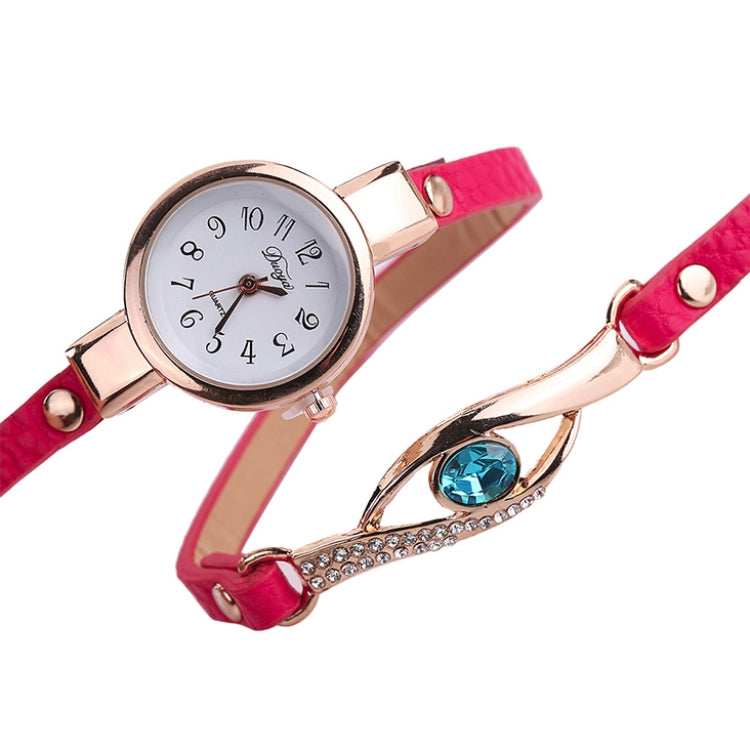 3 PCS Eye Shape Gemstone Bracelet Watch for Women