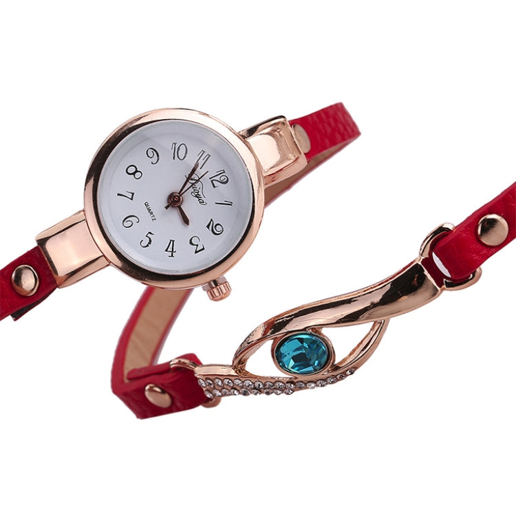 3 PCS Eye Shape Gemstone Bracelet Watch for Women