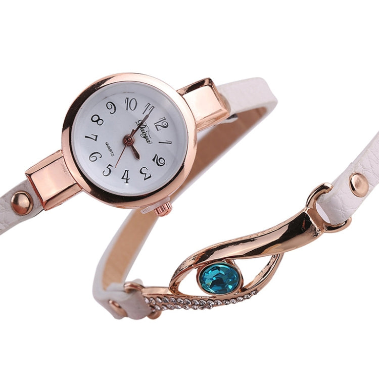 3 PCS Eye Shape Gemstone Bracelet Watch for Women