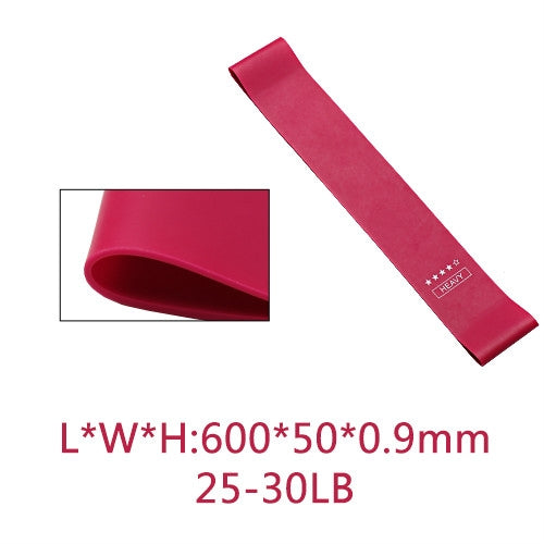 5 in 1 Strength Gradient Latex Elastic Ring Resistance Band Set