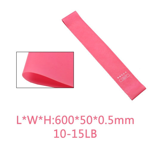 5 in 1 Strength Gradient Latex Elastic Ring Resistance Band Set