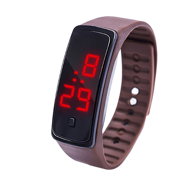 LED Digital Display Silicone Bracelet Children Electronic Watch