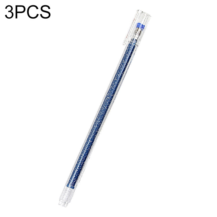 3 PCS Simple Flash Color Student Writing Neutral 0.5mm Hand Account Marker