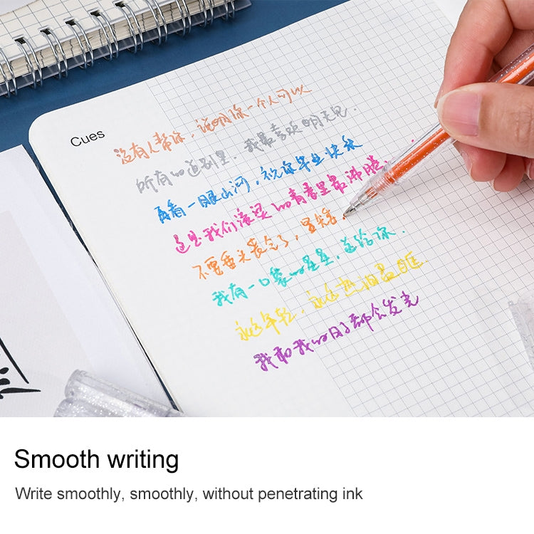 3 PCS Simple Flash Color Student Writing Neutral 0.5mm Hand Account Marker