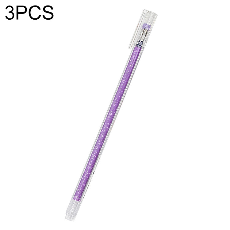 3 PCS Simple Flash Color Student Writing Neutral 0.5mm Hand Account Marker