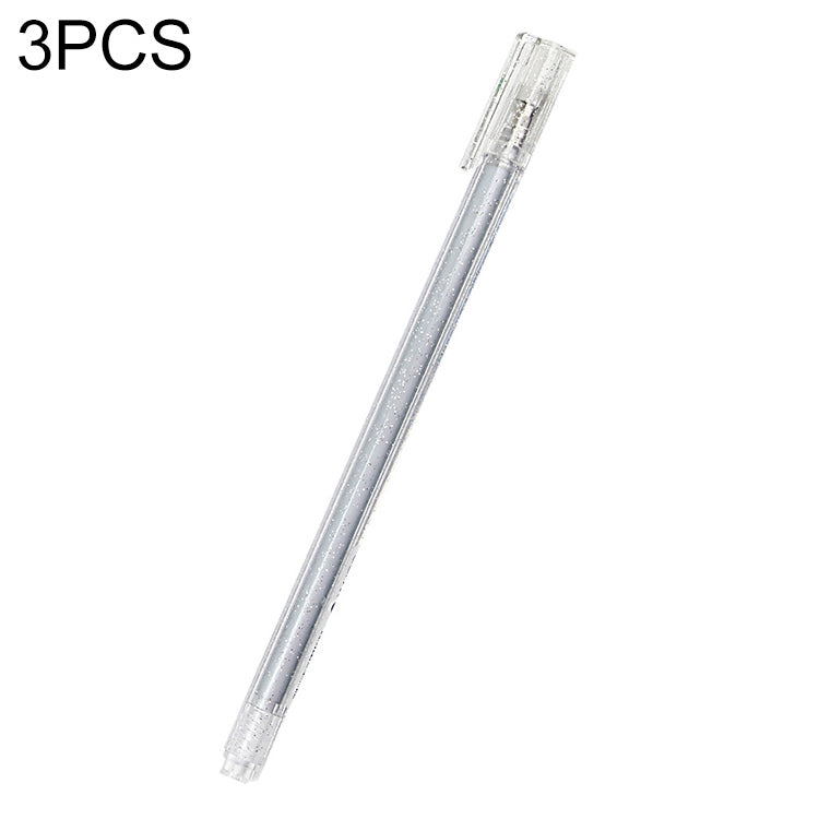 3 PCS Simple Flash Color Student Writing Neutral 0.5mm Hand Account Marker