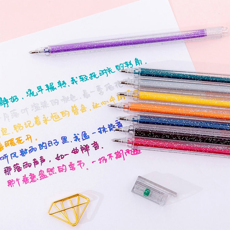 3 PCS Simple Flash Color Student Writing Neutral 0.5mm Hand Account Marker