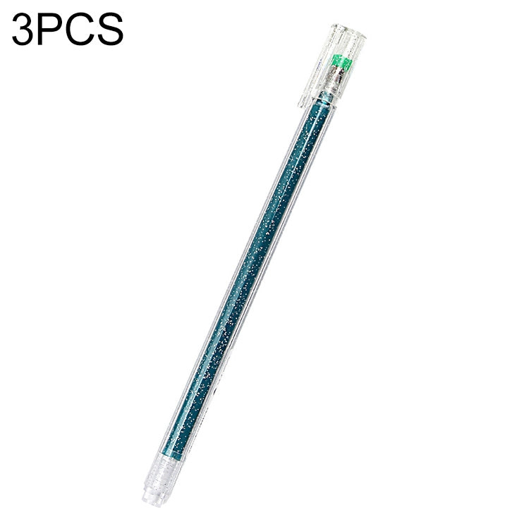 3 PCS Simple Flash Color Student Writing Neutral 0.5mm Hand Account Marker