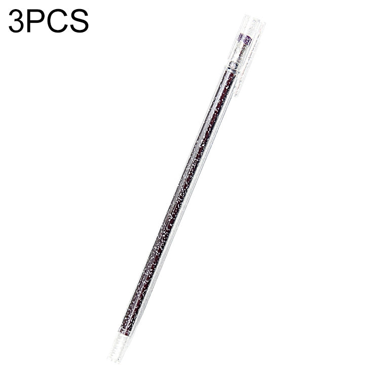 3 PCS Simple Flash Color Student Writing Neutral 0.5mm Hand Account Marker