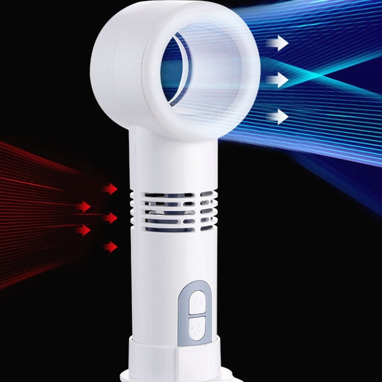 Handheld Portable Multi-function Beauty Lamp Mini Leafless Fan(Pink)