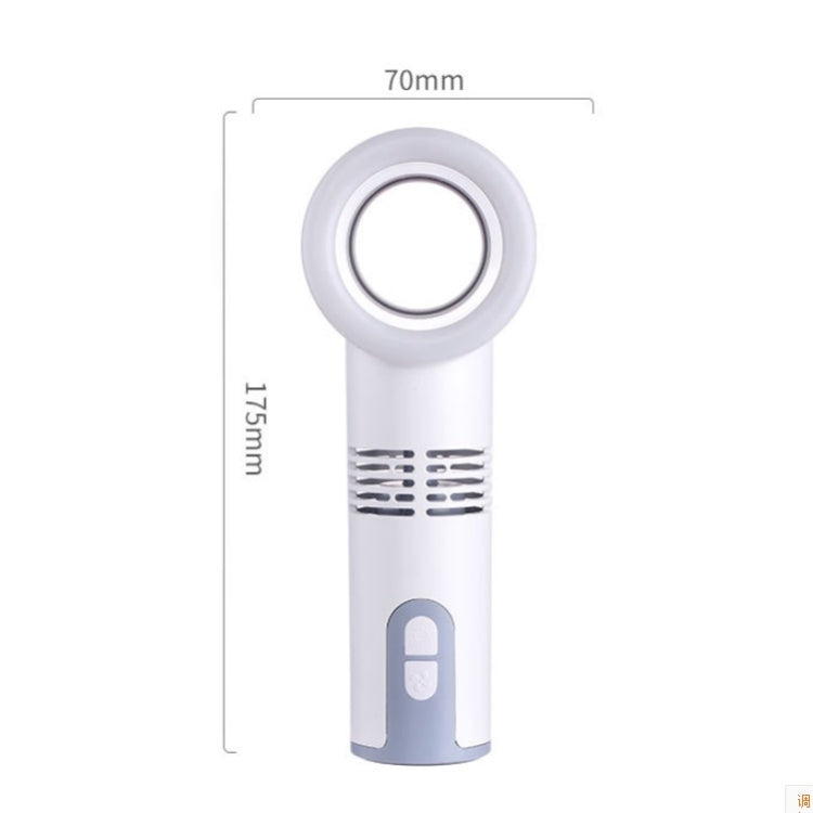 Handheld Portable Multi-function Beauty Lamp Mini Leafless Fan(Pink)