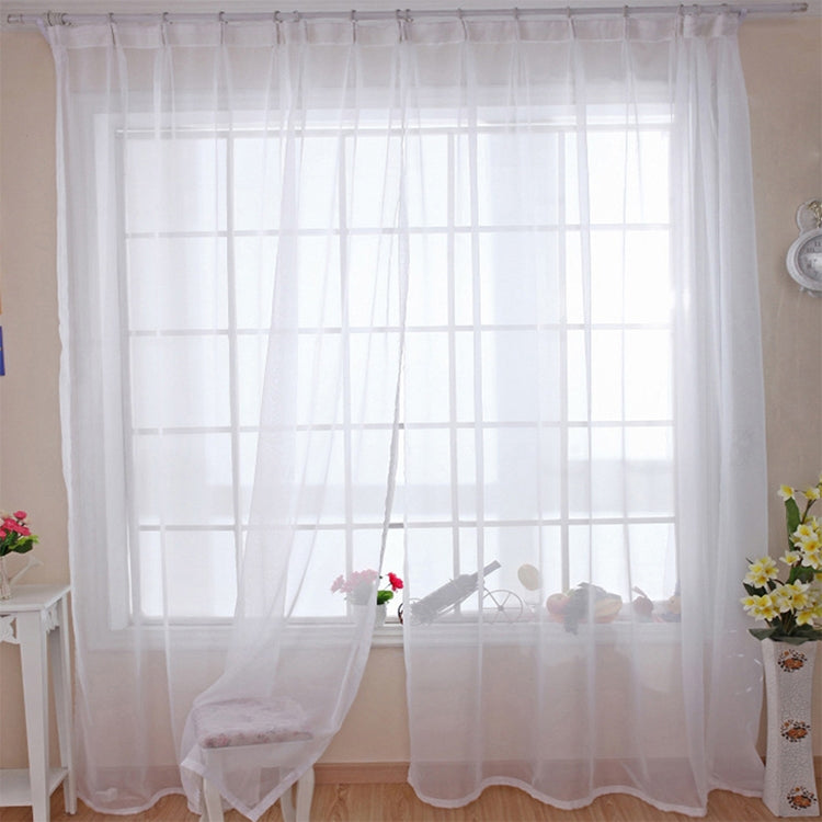 200x200cm Pure Color Tulle Door Window Curtain Drape Sheer Valances