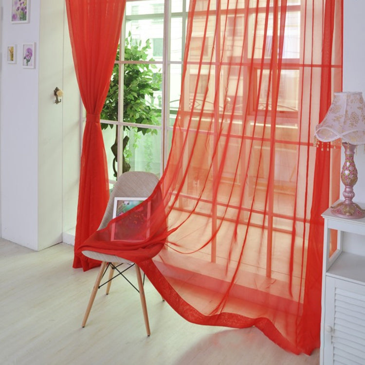 200x200cm Pure Color Tulle Door Window Curtain Drape Sheer Valances