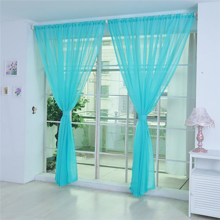 200x200cm Pure Color Tulle Door Window Curtain Drape Sheer Valances