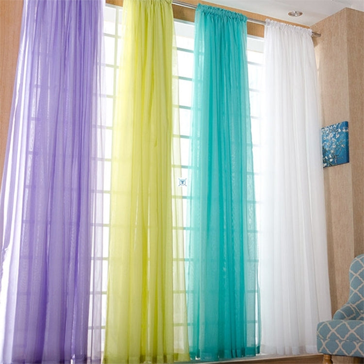 200x200cm Pure Color Tulle Door Window Curtain Drape Sheer Valances