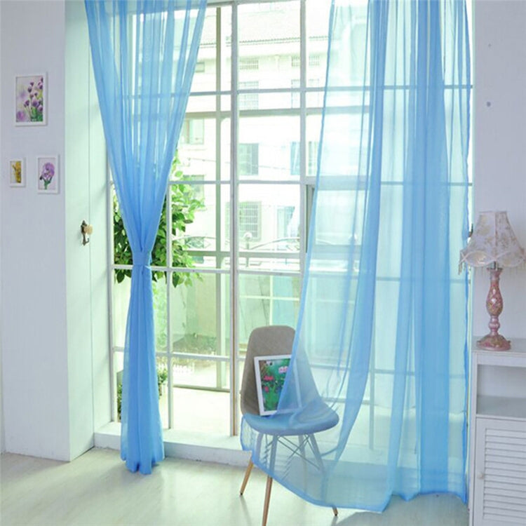 200x200cm Pure Color Tulle Door Window Curtain Drape Sheer Valances