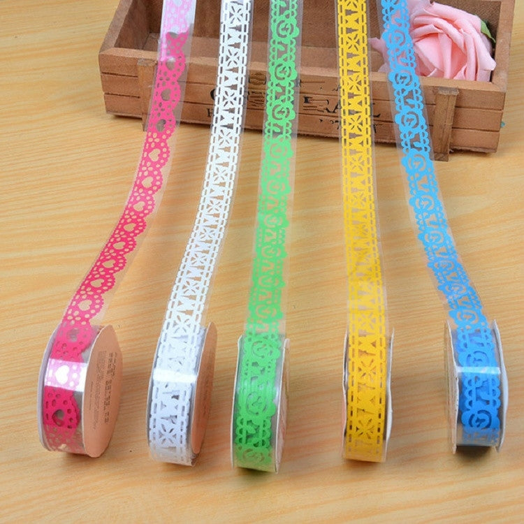 3 PCS Lace Sticky Paper Adhesive Tape Sticker Scrapbooking Decoration Color Random Delivery