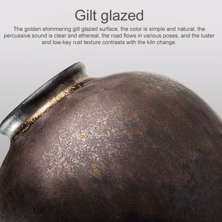 Gilt Ceramic Tea Pot Household Sealed Storage Tank