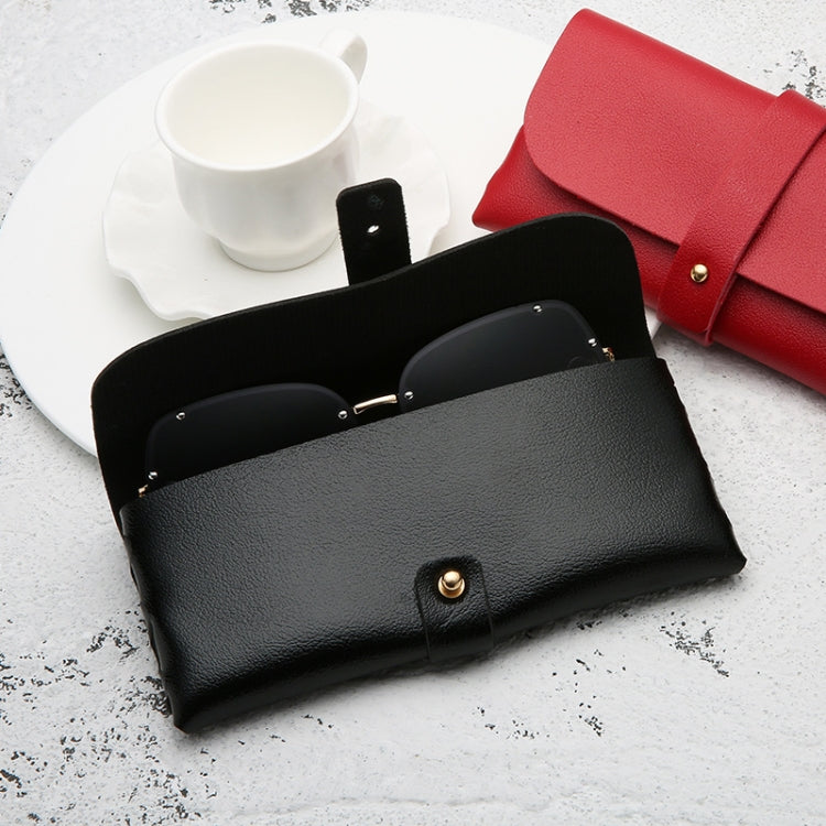 Fashion Portable Glasses Case Magnetic PU Leather Foldable Glasses Box for Eyeglass Oversize Sunglasses