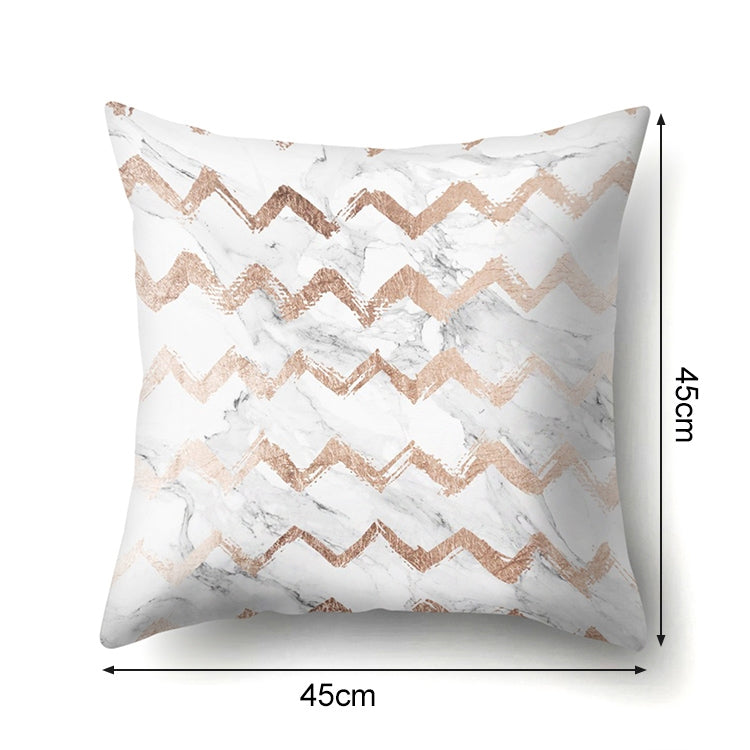 2 PCS Pink Geometric  Pillow Case Waist Square 45cm*45cm Decorative Pillowcases Patterned graphic pillowcase