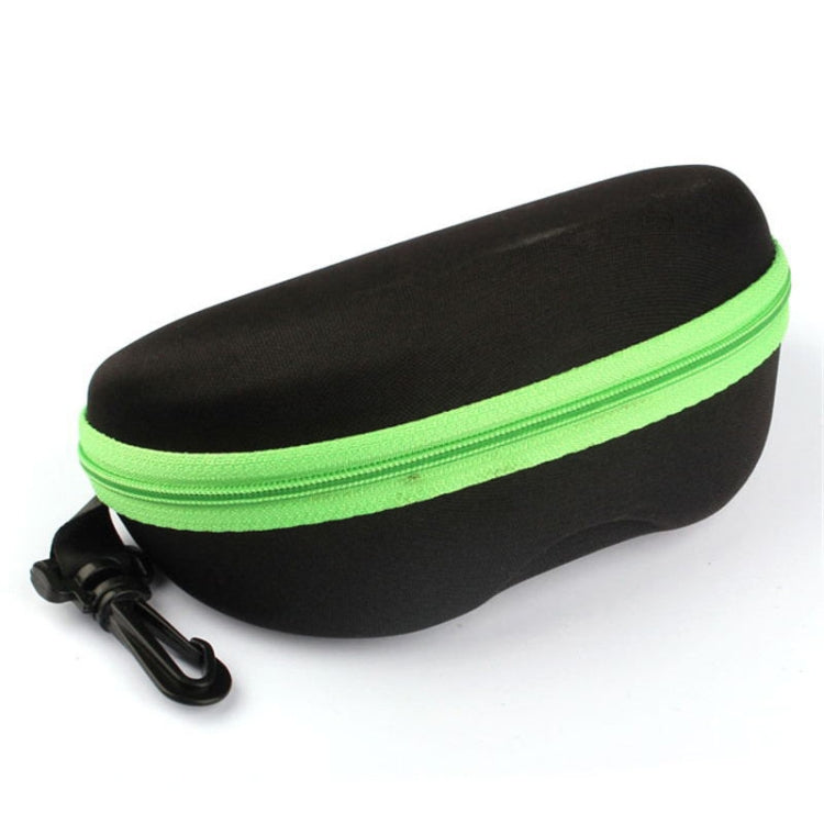 2 PCS Portable Zipper Eye Glasses Sunglasses Eyewear Shell Hard Case Protector Box, Random Color Delivery