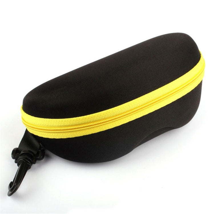 2 PCS Portable Zipper Eye Glasses Sunglasses Eyewear Shell Hard Case Protector Box, Random Color Delivery
