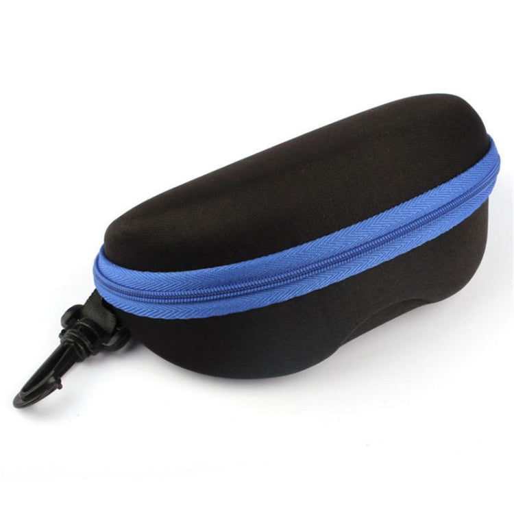 2 PCS Portable Zipper Eye Glasses Sunglasses Eyewear Shell Hard Case Protector Box, Random Color Delivery