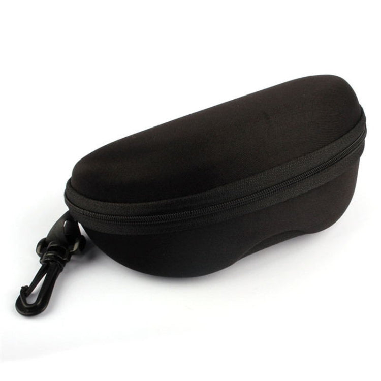2 PCS Portable Zipper Eye Glasses Sunglasses Eyewear Shell Hard Case Protector Box, Random Color Delivery