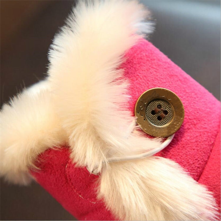 Children Snow Boots Thick Warm Shoes Suede Buckle, Size:33