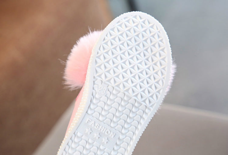Non-slip Rabbit Ear Princess Children Shoes, Shoe Size:15cm