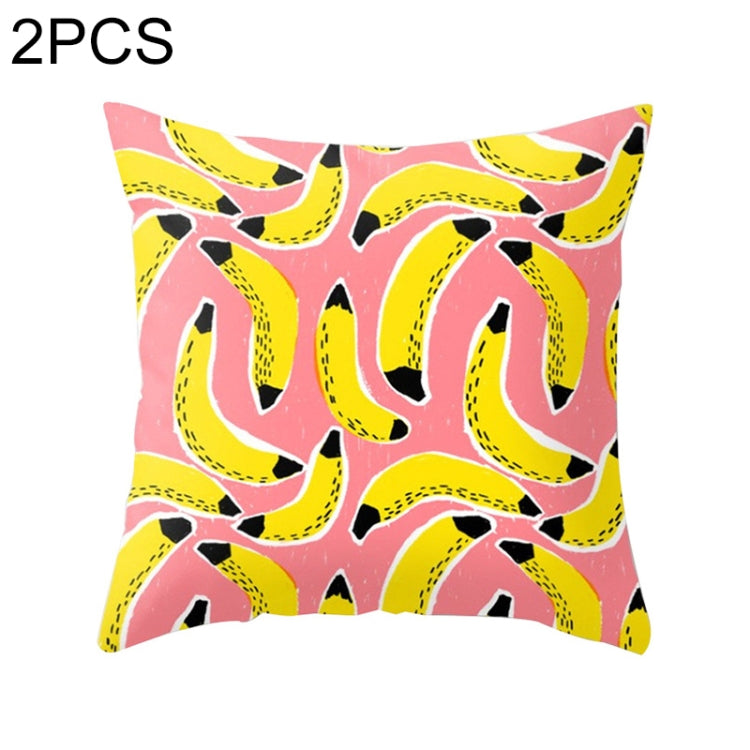 2 PCS 45x45cm Yellow Striped Pillowcase Geometric Throw Cushion Pillow Cover Printing Cushion Pillow Case Bedroom Office