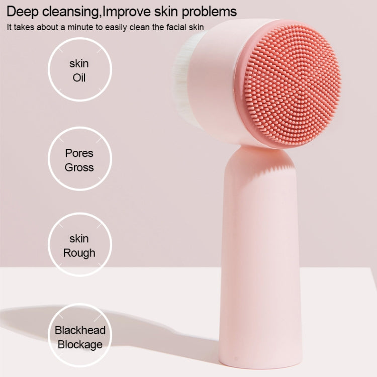 Clean Pores Manual Silicone Soft Hair Cleansing Brush Deep Blackhead Removal Instrument