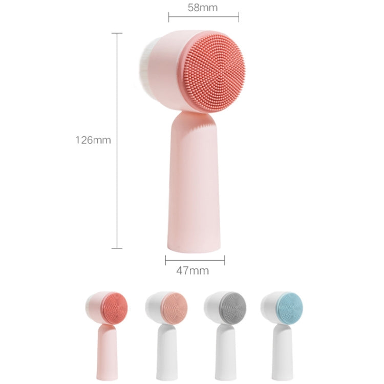 Clean Pores Manual Silicone Soft Hair Cleansing Brush Deep Blackhead Removal Instrument