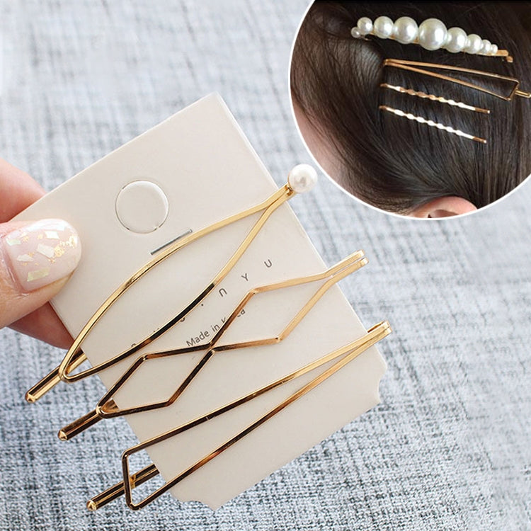 Fashion Jewelry Hairpins Clips Plated Women Pearl Hair Clips Bridal Headdress