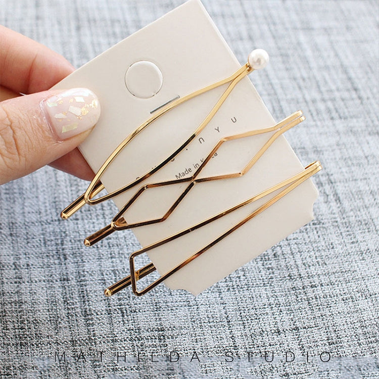 Fashion Jewelry Hairpins Clips Plated Women Pearl Hair Clips Bridal Headdress