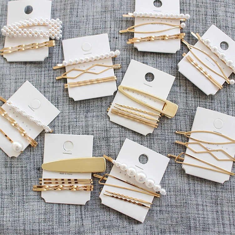 Fashion Jewelry Hairpins Clips Plated Women Pearl Hair Clips Bridal Headdress