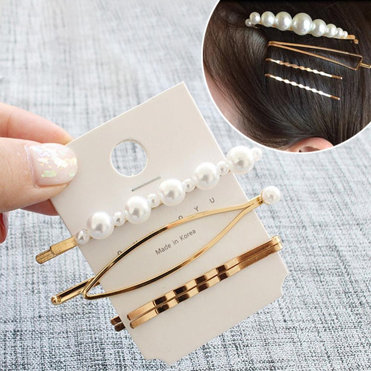 Fashion Jewelry Hairpins Clips Plated Women Pearl Hair Clips Bridal Headdress