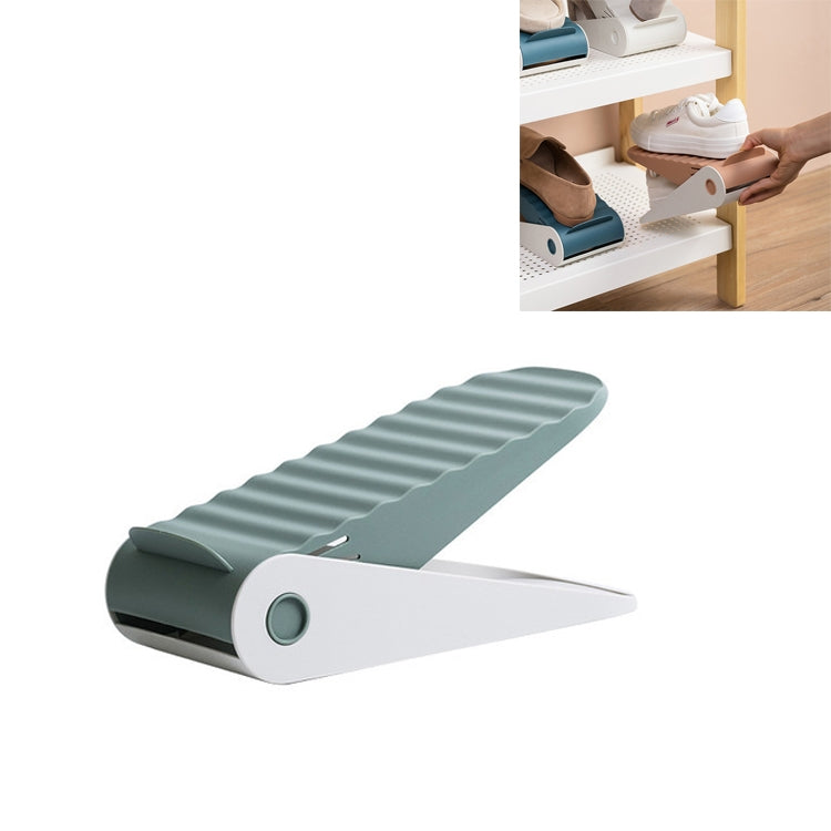 2 PCS Household Adjustable Storage Dustproof Slippers Rack Shoe Cabinet Partition Layered Shoe Support Rack