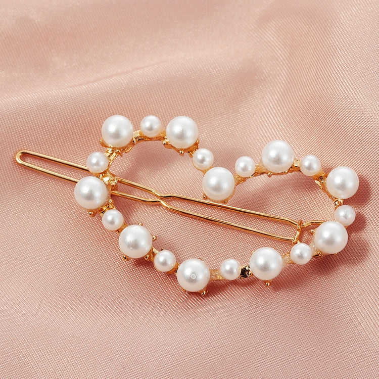 Geometric Irregular Pearl Hairpins Girls Delicate Hair Grip