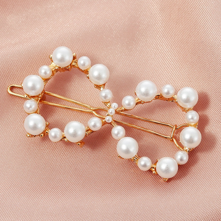 Geometric Irregular Pearl Hairpins Girls Delicate Hair Grip