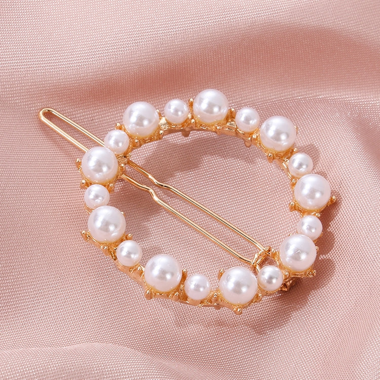 Geometric Irregular Pearl Hairpins Girls Delicate Hair Grip