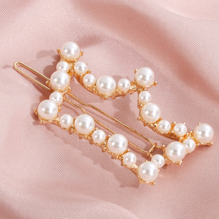 Geometric Irregular Pearl Hairpins Girls Delicate Hair Grip
