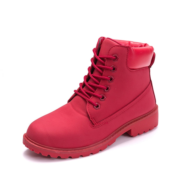 Couple Casual Big Head Warm Shoes Martin Boots, Size:36