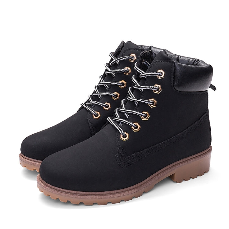 Couple Casual Big Head Warm Shoes Martin Boots, Size:38