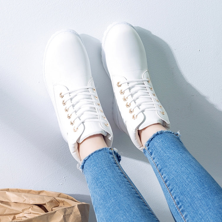 Couple Casual Big Head Warm Shoes Martin Boots, Size:38