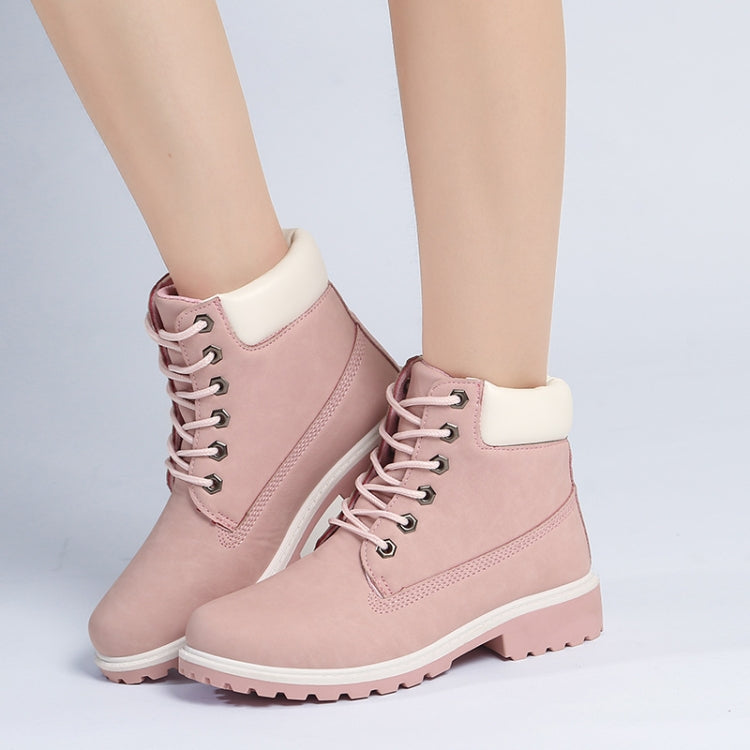 Couple Casual Big Head Warm Shoes Martin Boots, Size:39