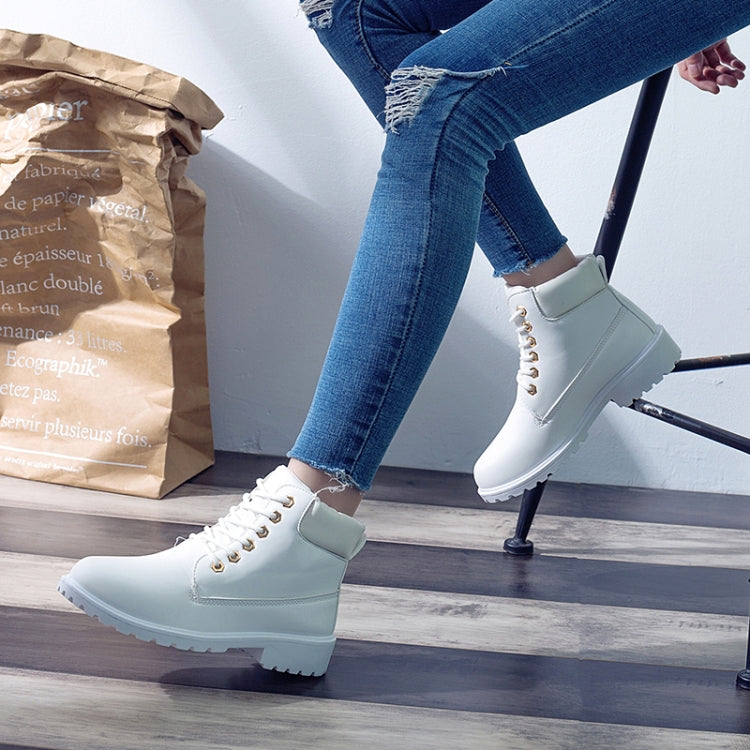 Couple Casual Big Head Warm Shoes Martin Boots, Size:40